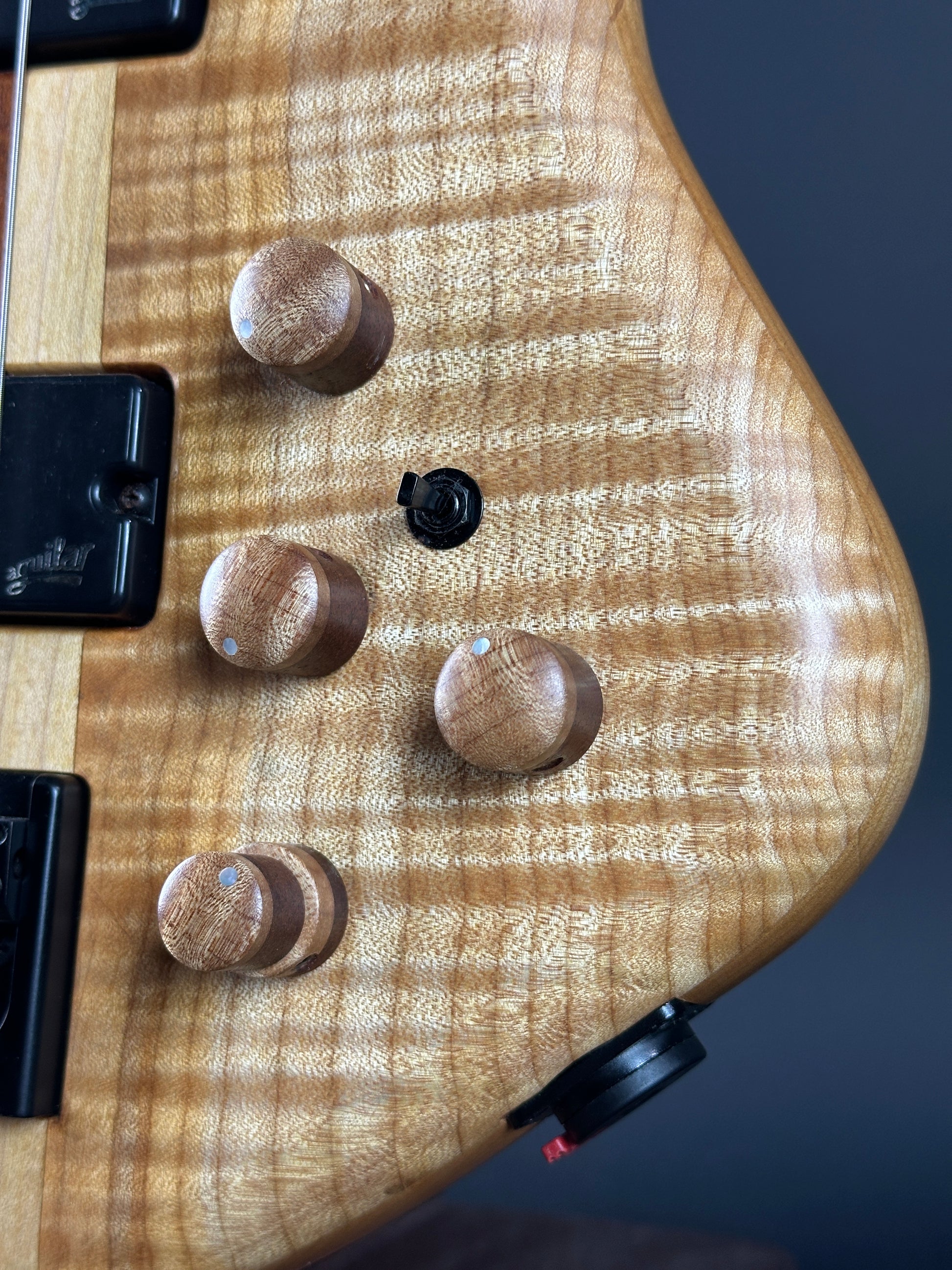 Front angle of Used 2022 Warrior 4 String Neck Thru Dran Michael.