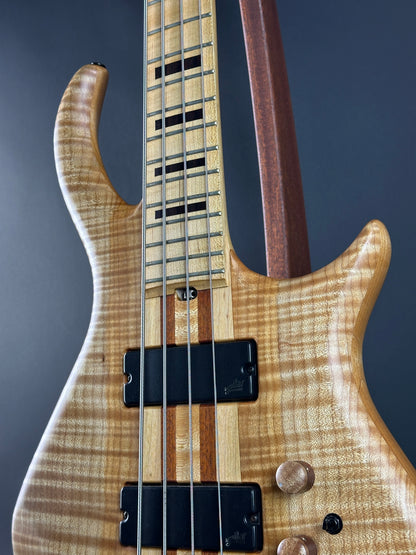 Front angle of Used 2022 Warrior 4 String Neck Thru Dran Michael.