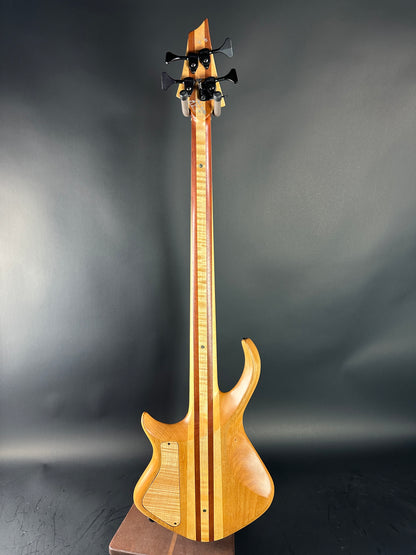 Full back of Used 2022 Warrior 4 String Neck Thru Dran Michael.