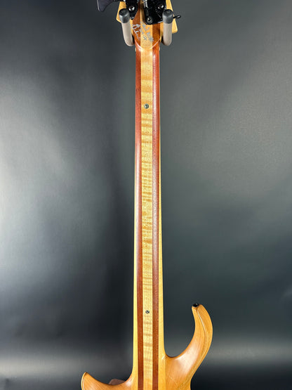 Back of neck of Used 2022 Warrior 4 String Neck Thru Dran Michael.