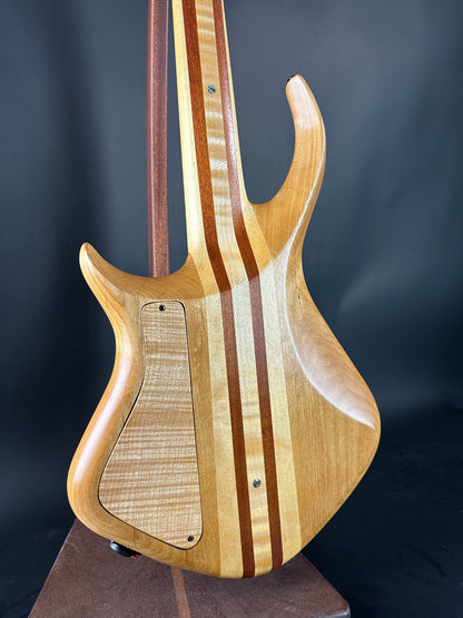Back angle of Used 2022 Warrior 4 String Neck Thru Dran Michael.