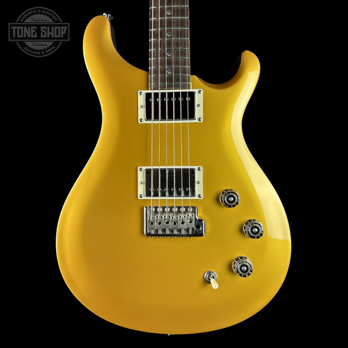 Yellow electric guitar with a clear background