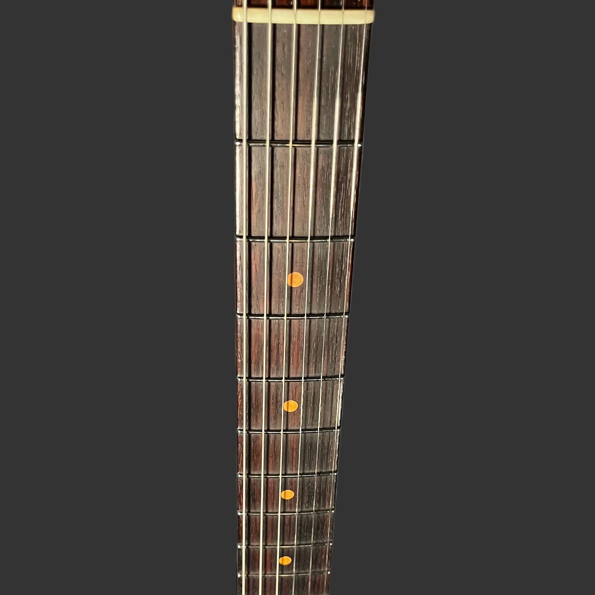 Fret board of Used 2025 Fender Custom Shop 1961 Telecaster Heavy Relic Faded Aged Candy Apple Red w/Case TFW2544