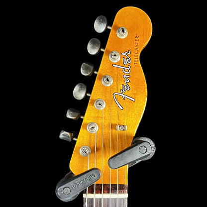 Headstock of Used 2025 Fender Custom Shop 1961 Telecaster Heavy Relic Faded Aged Candy Apple Red w/Case TFW2544