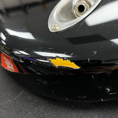 Gash on side of Used 1982 Fender ST62 Stratocaster MIJ Black w/case TFW2534