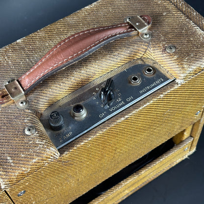 Panel of Vintage 1962 Fender Champ 5f1.