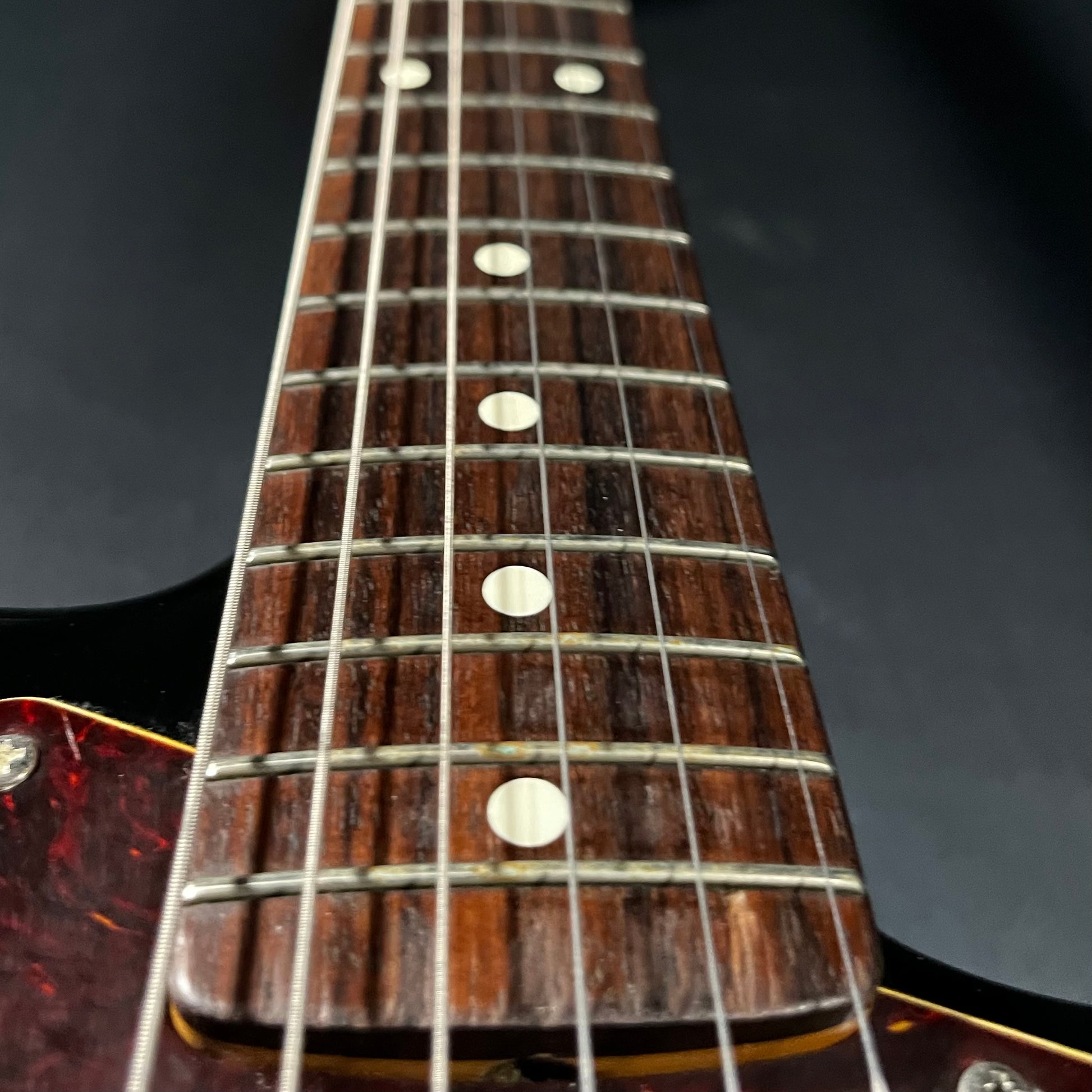 Frtet board of Used 1982 Fender ST62 Stratocaster MIJ Black w/case TFW2534