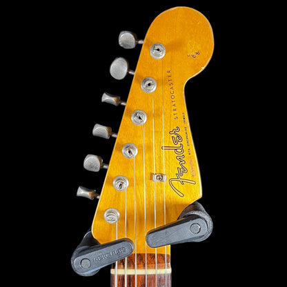 Headstock of Used 1982 Fender ST62 Stratocaster MIJ Black w/case TFW2534