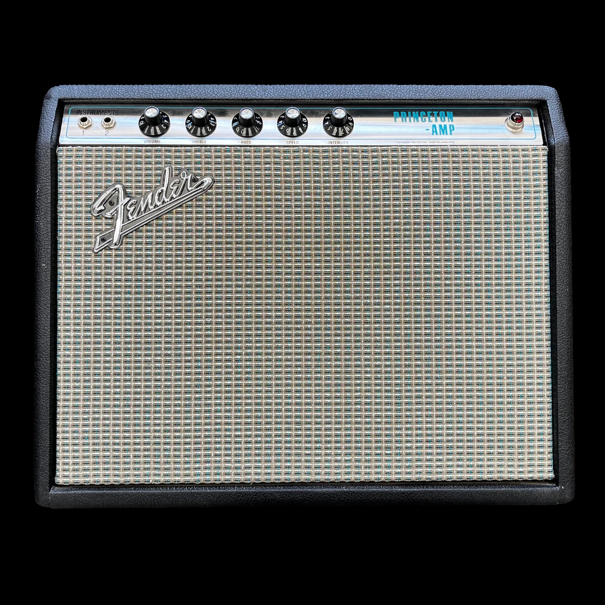 Front of Used 1969 Fender Princeton 1x10 w/cover TFW2533