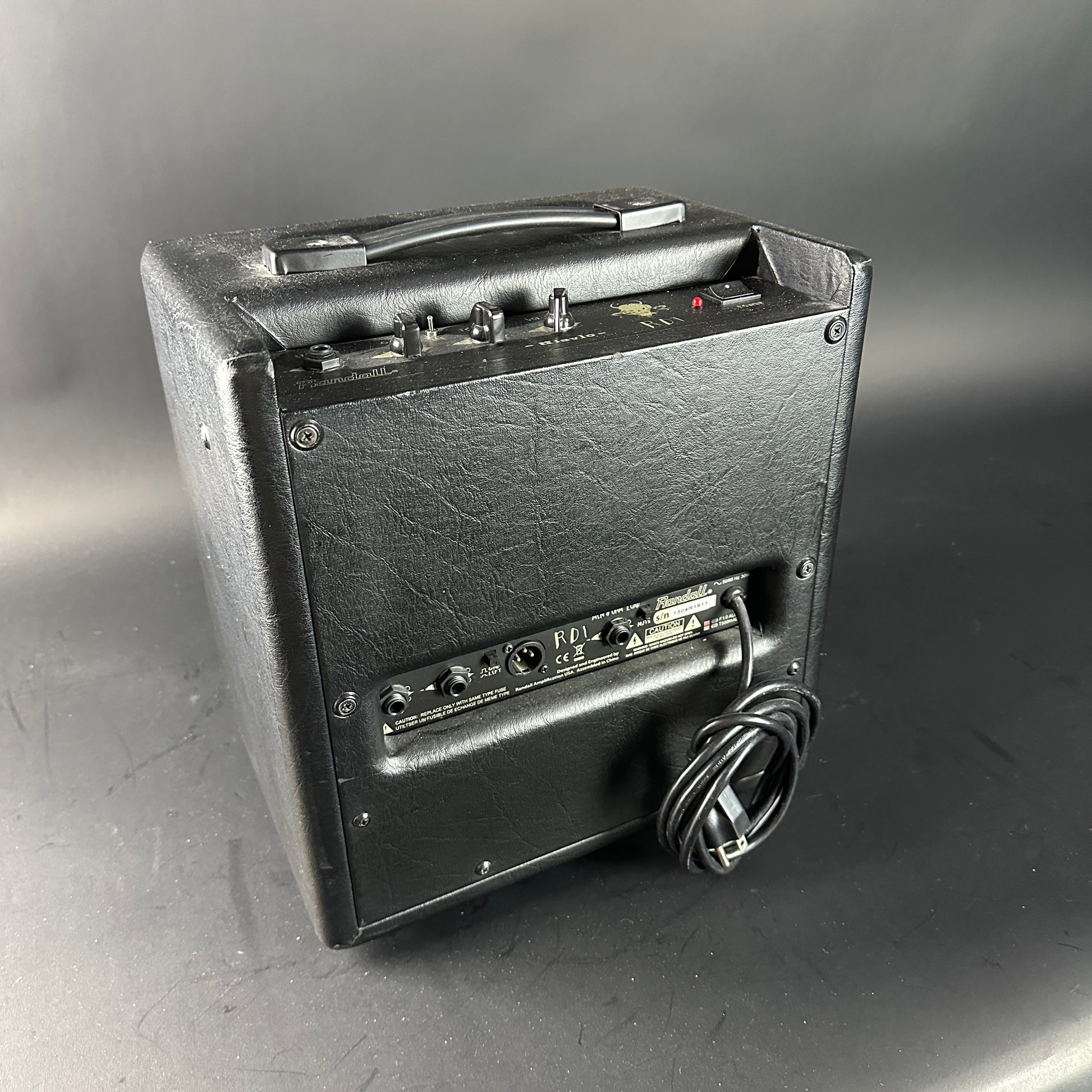 Back angle of Used Randall RDIC Diavlo Combo.