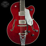 Front of Used 2012 Gretsch G6119 Chet Atkins Tennessee Rose.