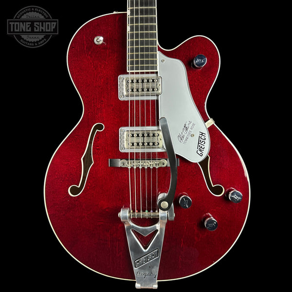 Front of Used 2012 Gretsch G6119 Chet Atkins Tennessee Rose.