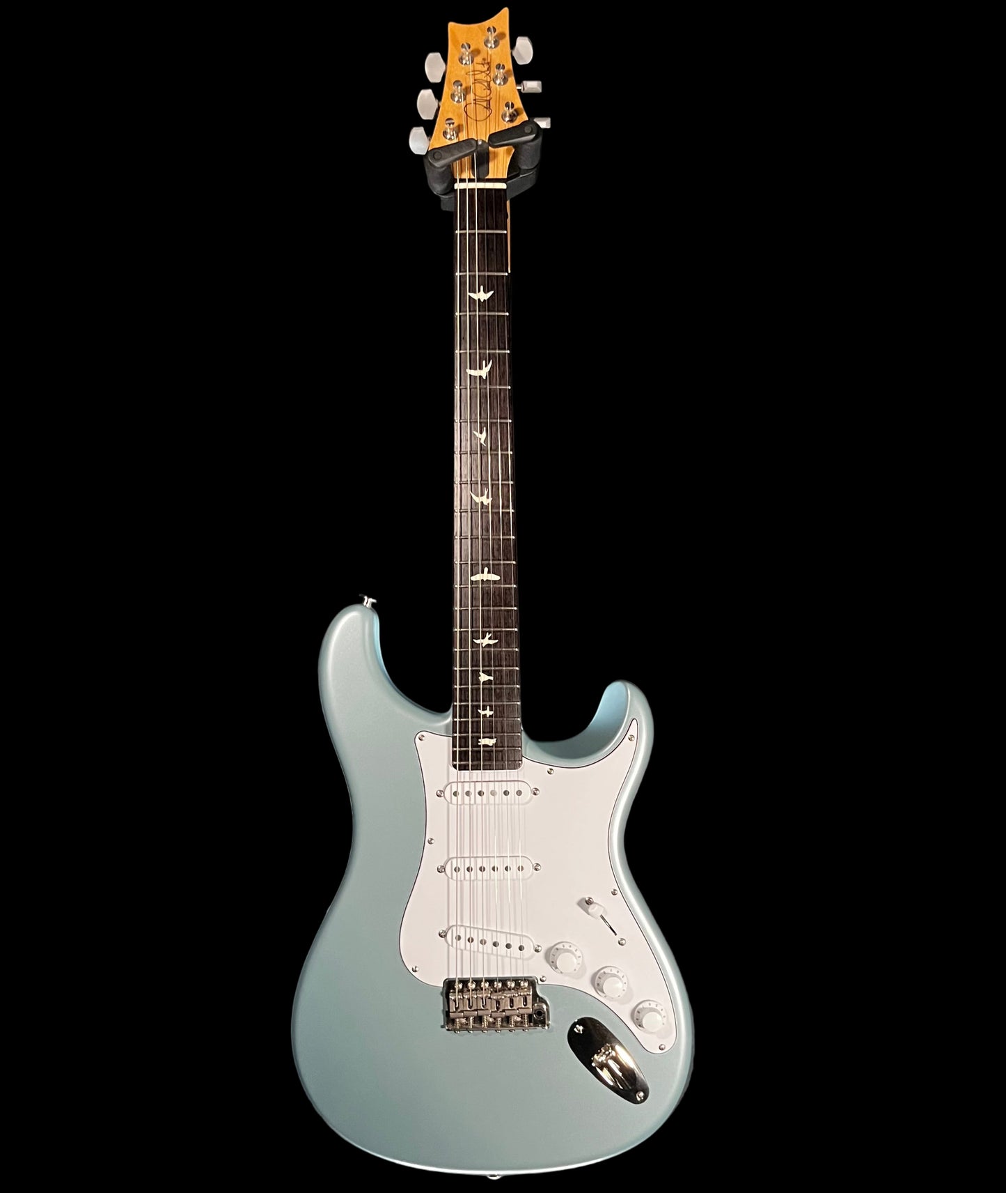 Full front of Used 2023 PRS Paul Reed Smith Silver Sky Polar Blue w/Bag TFW2542