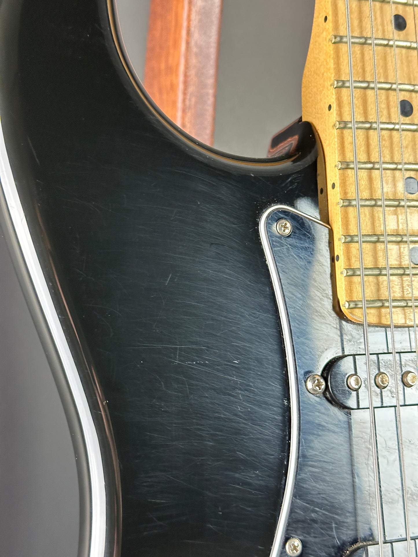 Scratches on body of Used Fender Player Strat HSS.