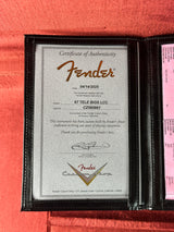 Certificate of authenticity for Fender Custom Shop 1967 Telecaster Bigsby Deluxe Closet Classic.