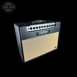 Guitar amplifier with 'Bad Cat' branding on a black background