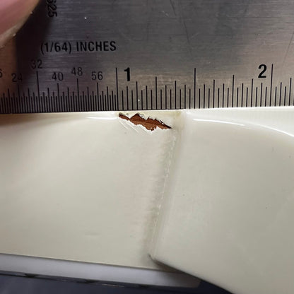 Paint chip on side of Used 2024 Gibson 63 SG Custom Reissue w/Maestro Vibrola Classic White w/Case TFW2604