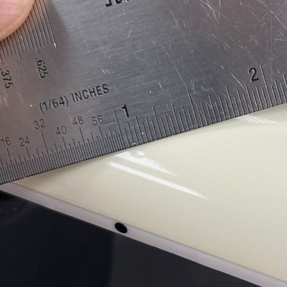 Ding on back of neck of Used 2024 Gibson 63 SG Custom Reissue w/Maestro Vibrola Classic White w/Case TFW2604