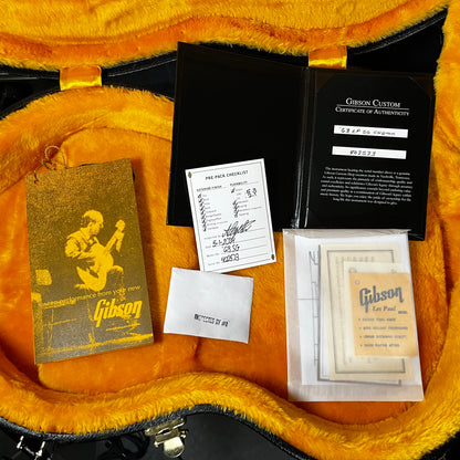 Case candy of Used 2024 Gibson 63 SG Custom Reissue w/Maestro Vibrola Classic White w/Case TFW2604