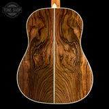 Back of Martin Custom Shop  28 Style Slope Shoulder Dread Adirondack/Wild Grain East Indian Rosewood.