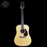 Full front of Martin Custom Shop  28 Style Super D Adirondack/Wild Grain East Indian Rosewood.
