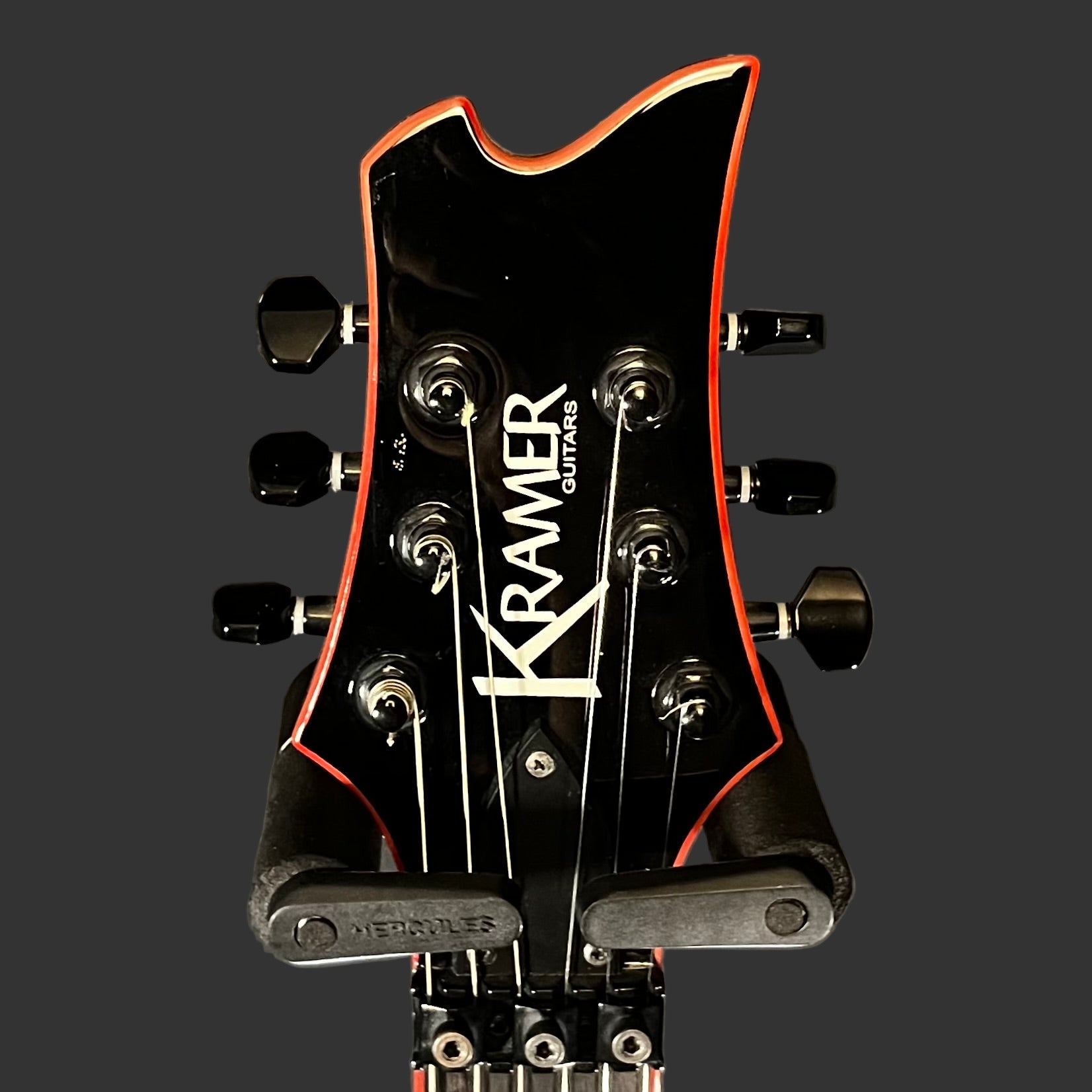 Headstock of Used 2010 Kramer Assault Black TFW2597