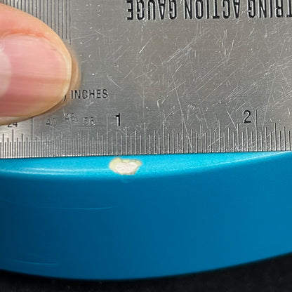 Ding on front of Used 2018 EVH Wolfgang Standard MP Matte Blue Frost w/Case TFW2615