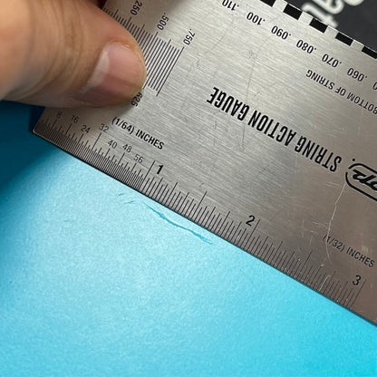 Scratch on back of Used 2018 EVH Wolfgang Standard MP Matte Blue Frost w/Case TFW2615