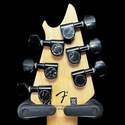 Back of headstock of Used 2018 EVH Wolfgang Standard MP Matte Blue Frost w/Case TFW2615