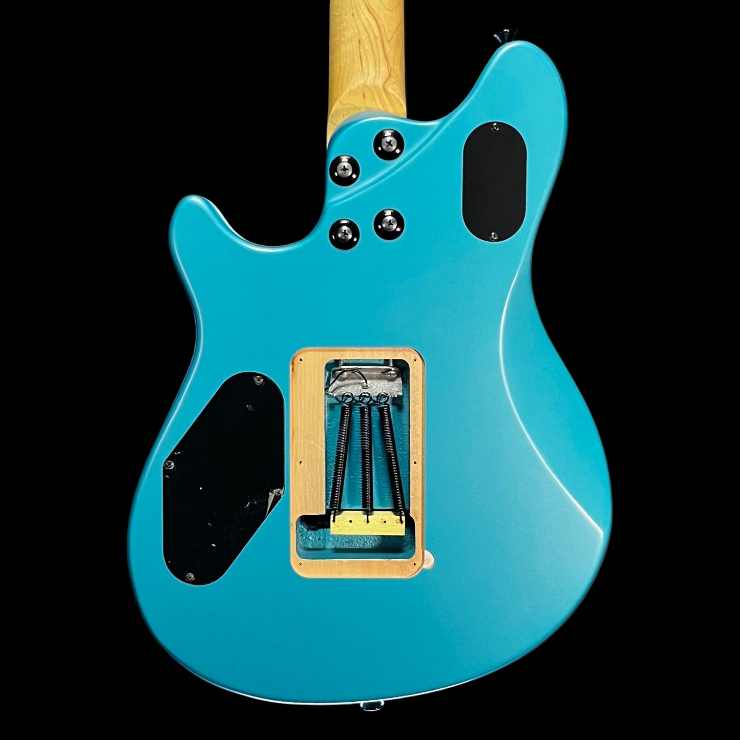 Back of Used 2018 EVH Wolfgang Standard MP Matte Blue Frost w/Case TFW2615