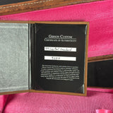 Gibson Custom Certificate of Authenticity inside a pink case