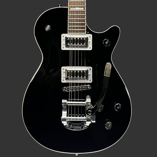 Front of Used 2015 Gretsch G5435T Pro Jet Black w/Bigsby w/Case TFW2622