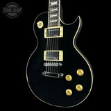 Front angle of Used Vintage Single Cut Black.