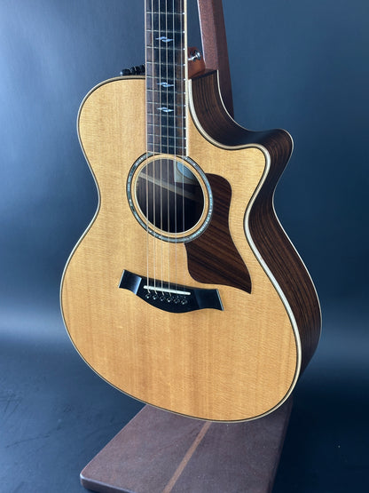 Front angle of Used Taylor 812ce Natural.