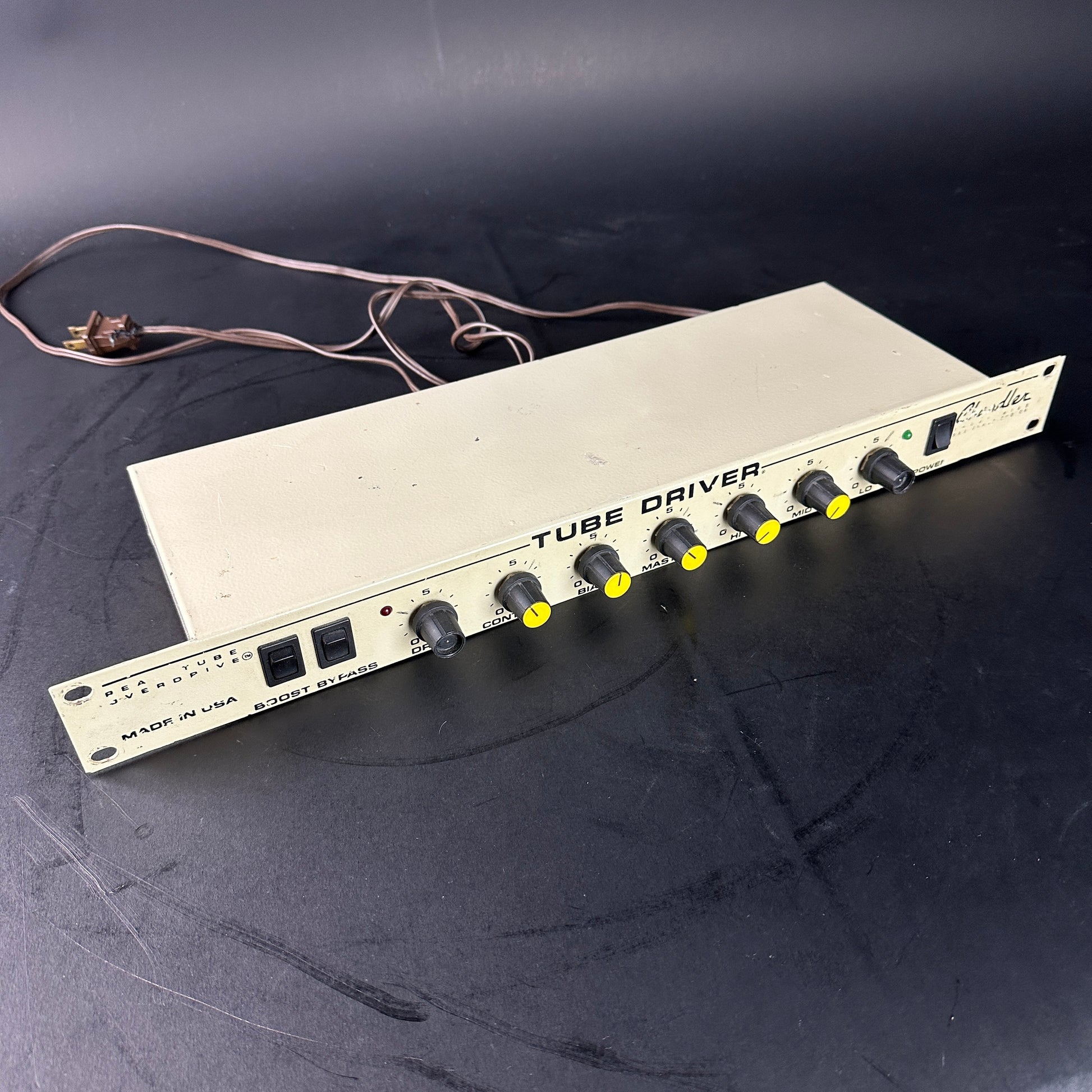 Top angle of Used Chandler Tube Driver Rack Mount.