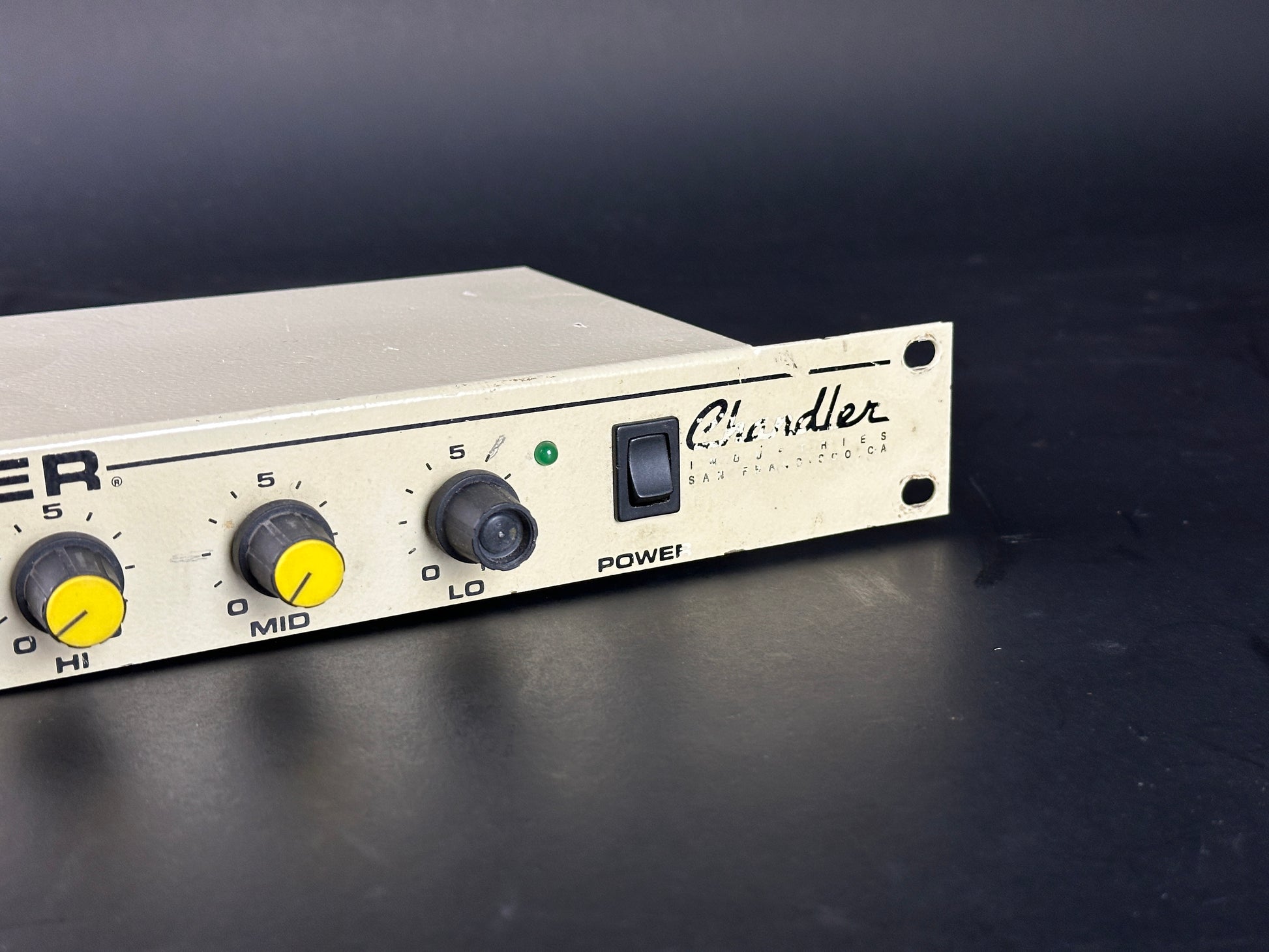 Front angle of Used Chandler Tube Driver Rack Mount.