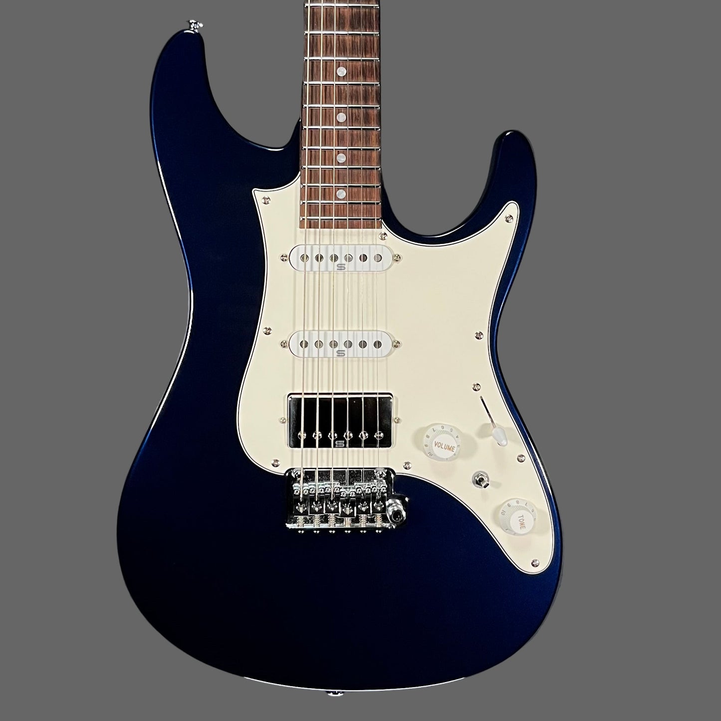 Front of Used 2023 Ibanez Prestige AZ2204NW Dark Tide Blue w/Case TFW2628