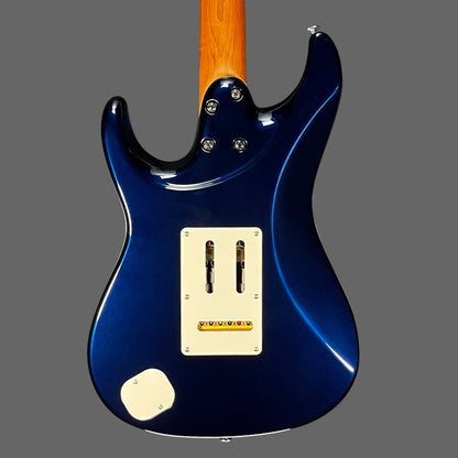 Back of Used 2023 Ibanez Prestige AZ2204NW Dark Tide Blue w/Case TFW2628