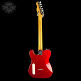 Full back of Used 2025 Fender 75th Anniversary Cabronita American Pro Tele Candy Apple Red.