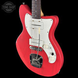Front angle of Used 2025 Collings 71M Fiesta Red.