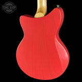 Back angle of Used 2025 Collings 71M Fiesta Red.