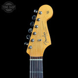 Headstock for Used 2026 Fender Vintera III 60's Strat Daphne Blue.