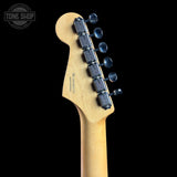 Back of headstock for Used 2026 Fender Vintera III 60's Strat Daphne Blue.