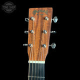 Headstock of Used 2015 Martin 00 Jeff Tweedy w/Fishman PU.