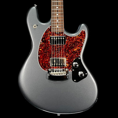 Front of Used 2018 Music Man Stringray RS Charcoal Frost Roasted Neck RW Guitar w/Case TFW2641
