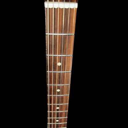 Fret board of Used 2018 Music Man Stringray RS Charcoal Frost Roasted Neck RW Guitar w/Case TFW2641