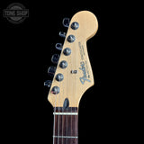 Headstock of Used 2007 Fender Standard Stratocaster Natural Ash.