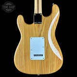 Back of Used 2007 Fender Standard Stratocaster Natural Ash.