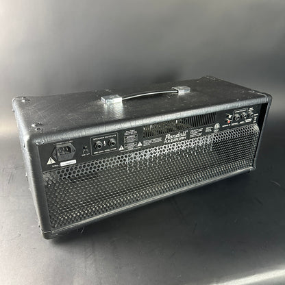 Back angle of Used Randall RX10RH 120w Guitar Head.