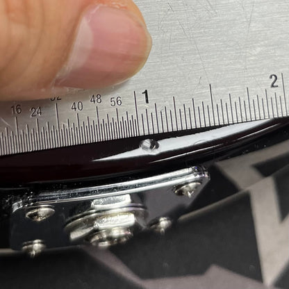 Ding on back of Used 2018 Gibson HP High Performance Les Paul Hot Pink Fade w/Aluminum Flight Case TFW2642